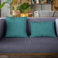 thumbnail image 2 of Plutus Sky Blue Solid Shiny Velvet Luxury Throw Pillow, 2 of 2