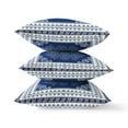 thumbnail image 2 of HomeRoots 414879 5 x 20 x 20 in. Indigo White Blown Seam Broadcloth Floral Throw Pillow, 2 of 5