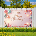 thumbnail image 6 of Decorative Design Happy Birthday Banner Colorful Balloons Birthday Celebration Photography Backdrop for Birthday Party Indoor Decoration Event Celebration, 6 of 8
