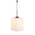 thumbnail image 3 of Woodbridge Lighting Chelsea 5Lt Square Linear Pendant in Chrome/Bronze/Opal, 3 of 6
