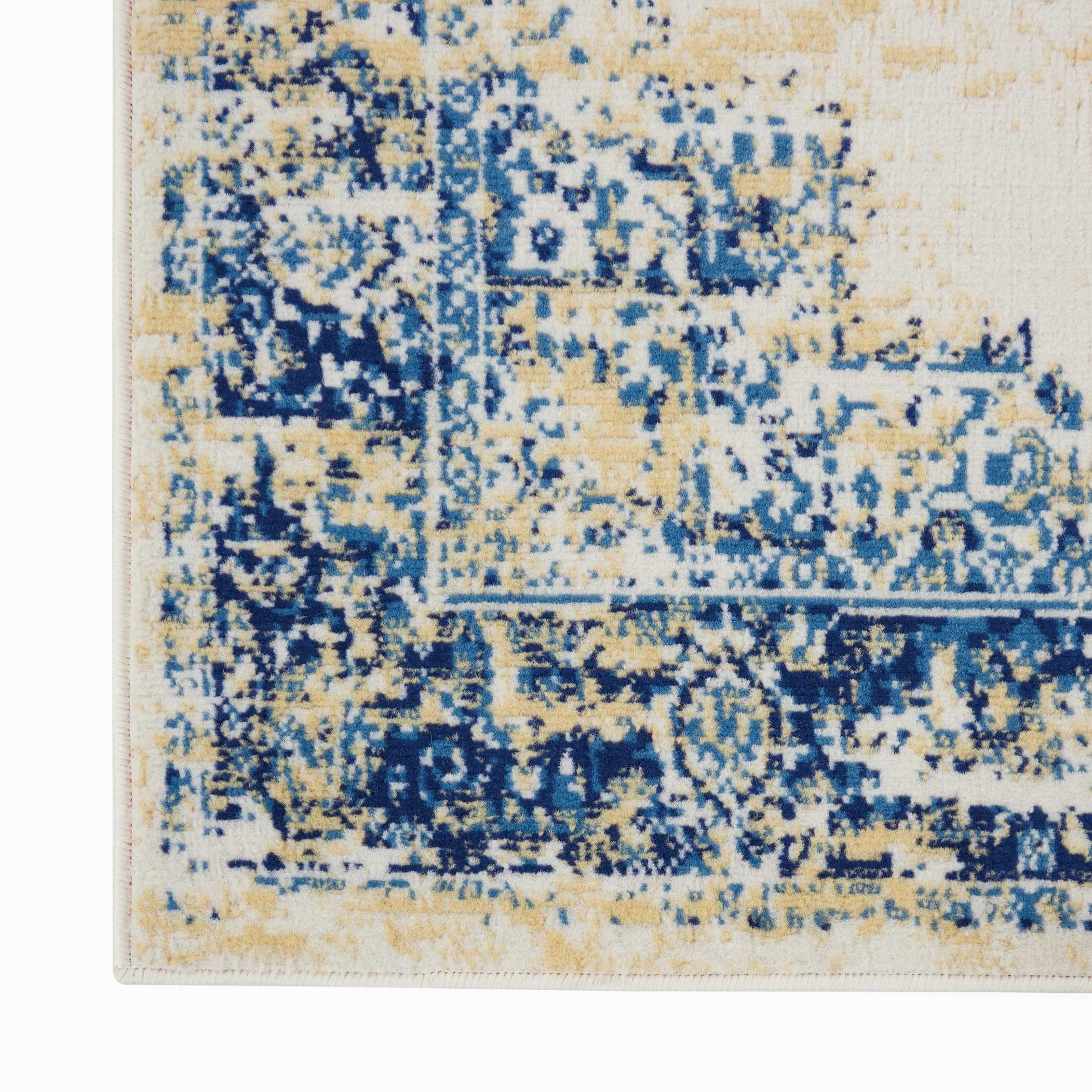Desert Fields Contemporary Medallion Loomed Area Rug, 4' x 6'