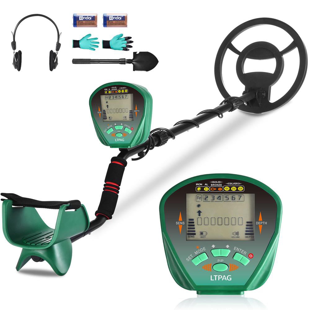Metal Detector Lightweight & High Precision LCD Professional Screen For Gold, 