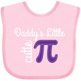 thumbnail image 3 of Inktastic Pi Day Daddys Little Cutie Pi Girls Baby Bib, 3 of 4