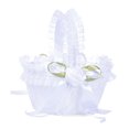 thumbnail image 4 of Cesta Grande Elegante De La Muchacha De Flor De La Boda De La Boda Con El Cordón Adornado, 4 of 7