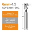 thumbnail image 2 of LED Lights Milling Cutter Tungsten Steel Words Light Strip Engraving Cutter 6mm Colorful Slotting Tools 1PCS ,Great Multi-Purpose Application, 2 of 4