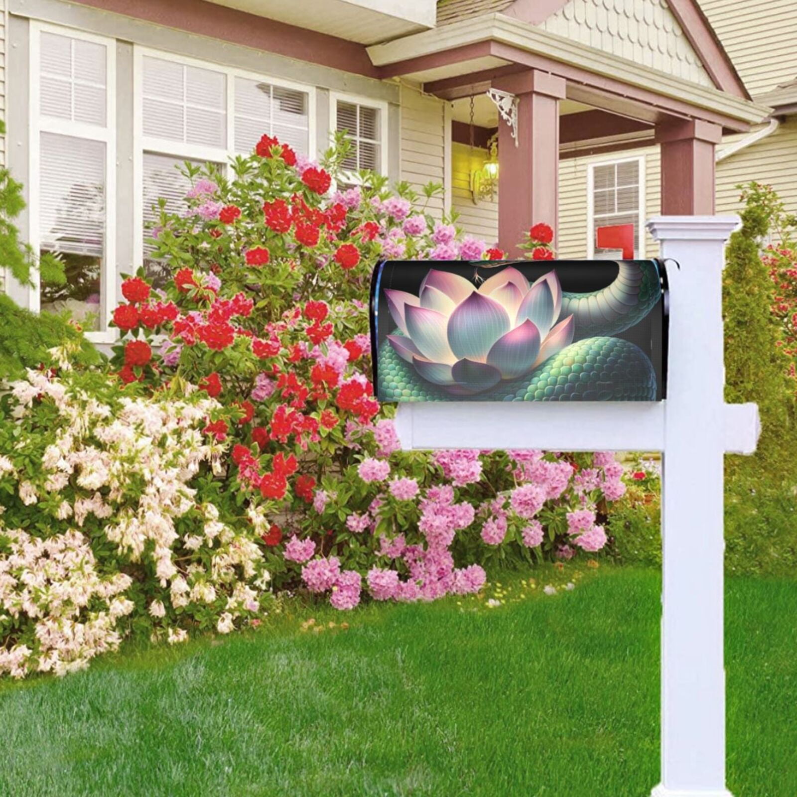 Kdxio Magnetic Mailbox Cover 21x18 in Mailbox Cover Outdoor Decoration Holiday Mailbox Covers for Home Garden Yard-21x18 in