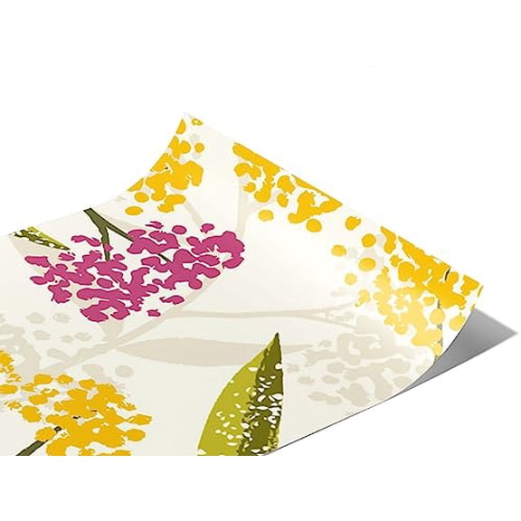 Rwraps Classic Floral Colorful Dandelions Matte Vinyl Film Wrap 59in x 10ft Vinyl Vehicle Car Film