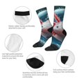 thumbnail image 4 of Fotbe Bubbles Axolotl Fantasy Calcetas Largas con Estampado para Hombre y Mujer – Calcetas de Compresión Transpirables y Elásticas, Viajar y Uso Diario Talla 5-11, 4 of 6