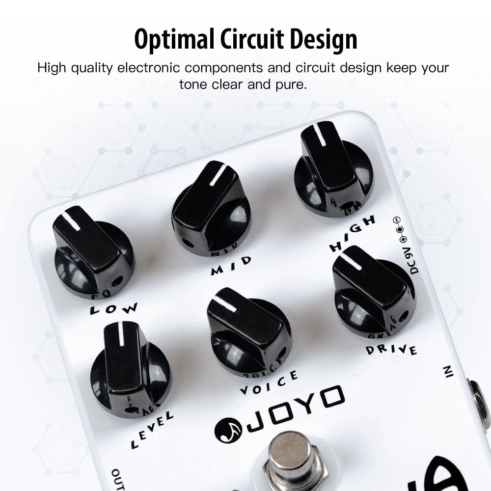 JOYO JF-15 California Sound Guitar Pedal Amp Simulator From Overdrive to Distortion