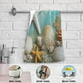 thumbnail image 6 of Starfish Corals Shells Tropical Hand Towel Absorbent Bath Towels for Bathroom Sports Gym 28" x 14" Set of 2, 6 of 8