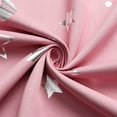 thumbnail image 5 of Finished Curtains High-Precision Silver-Stamping Stars Blackout No-Hole Curtain Fabric Curtains-Star And Moon Grey-52*84(132*213)620g 132*213cm*2 Star Moon Pink 2PCS, 5 of 9