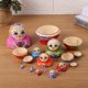 thumbnail image 4 of Muñecas rusas de anidación cuerno niña madera pintada a mano Matryoshka niños juguete Likrtyny juguetes de los niños, 4 of 9