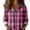 Pink, variant on QASIEATN Womens and Girls Long Sleeve Flannel Shirt Casual Button Down Plaid Shirts 3 Months Adult 2XL