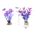 thumbnail image 2 of Plantas artificiales de plástico para la decoración de peceras, plantas de PVC para acuarios grandes (10 plantas), 2 of 5