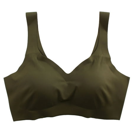 

Pedort Sticky Bra Push Up Comfortable Breathable Lisa Charm Daisy Bra Front Snaps Full Coverage Bras for Women Green XL
