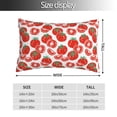 thumbnail image 2 of Pofeuu Hand Drawn Tomatoes Print Polyester Microfiber Plush Pillowcases, Super Soft and Cozy Pillow Case Covers with Envelop Closure（Pillow core not included）-14"x20", 2 of 6