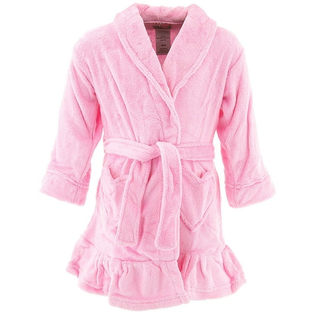 Komar Kids Komar Kids Girls Pink Velvet Fleece Bathrobe