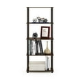 thumbnail image 2 of Furinno Turn-S-Tube 5-Tier Square Tubes Display Shelf, Walnut/Brown, 2 of 5