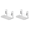 thumbnail image 1 of 2X Under Desk Cable Management Tray, Workstation Storage, Metal Cable Tray Basket,Standing Desk Style 1, 1 of 5