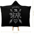 thumbnail image 2 of Mama Bear Hooded Blanket Wearable Throw Wrap Comfy Fleece Cape for Adults Women Gift, 2 of 6