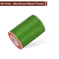 thumbnail image 3 of Uxcell Round Leather Sewing Waxed Thread, 55m / 60 Yards Wax Polyester String, 0.8mm Waxed Cord for Crafts, Light green, 3 of 6