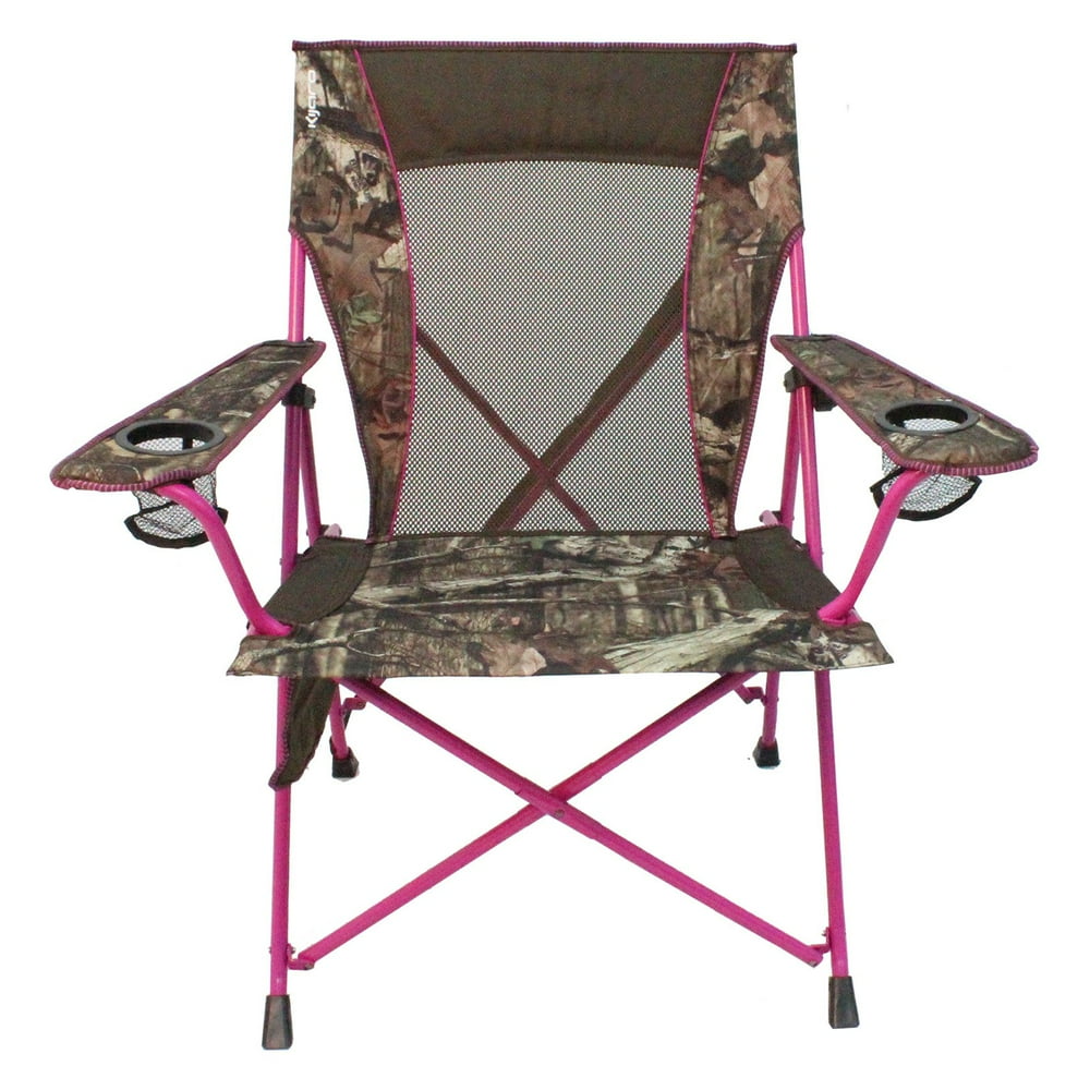 Kijaro 80100 Dual Lock Folding Chair Mossy Oak Pink Frame Walmart