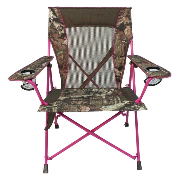 Kijaro 80100 Dual Lock Folding Chair Mossy Oak - Pink Frame - Walmart