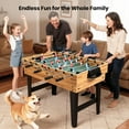 thumbnail image 3 of GVDV 13-in-1 Multi Game Table,48"Combo Game Table with Basketball,Foosball,Billiards,Shuffleboard,Bowling,Table Tennis,Chess and More for Game Room, 3 of 9