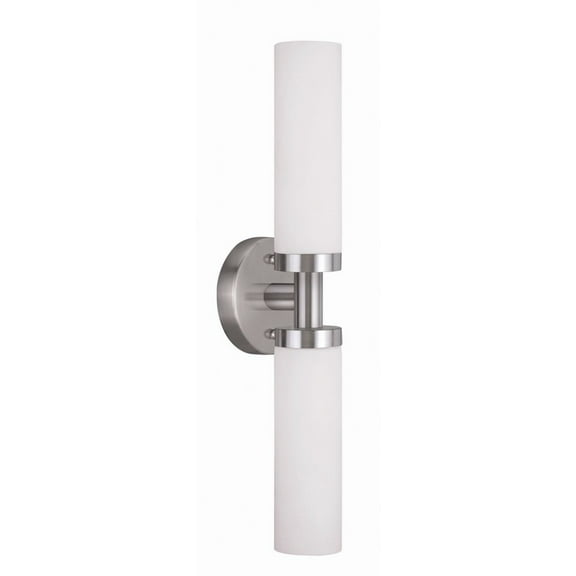 2 Light Ada Bathroom Light in Contemporary Style 18 inches Wide By 4.25 inches High-Brushed Nickel Finish Bailey Street Home 218-Bel-4432521
