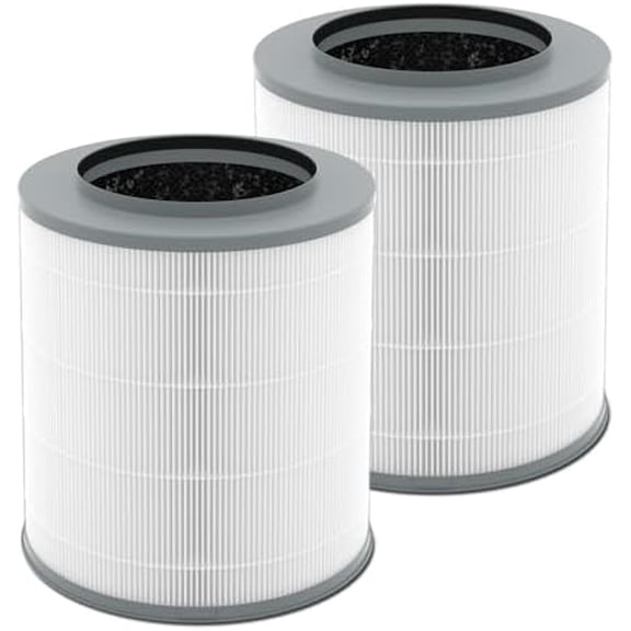 2 Pack 12030 & 11030 Replacement Filter, 1000 Sq. Ft. Capacity, Fit for Clorox Medium Room 11030 & 11031 Air Cleaner, Part #12030, 3-Stage Filtration, H13 True HEPA, Activated Carbon Filter
