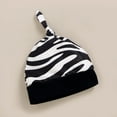 thumbnail image 5 of NZRVAWS Newborn Baby Boys Outfits Zebra Print Long Sleeve Romper Top+Zebra Print Pants+Hat 3Pcs Clothes Set 6-9 Months,White, 5 of 7