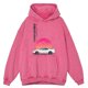 thumbnail image 4 of Sudadera con capucha estilo hip hop holgada y cálida para hombre, ropa de estilo retro desgastado con lavado inicial de coches de carreras japoneses GTR R34, 100 % algodón, talla grande, 4 of 5