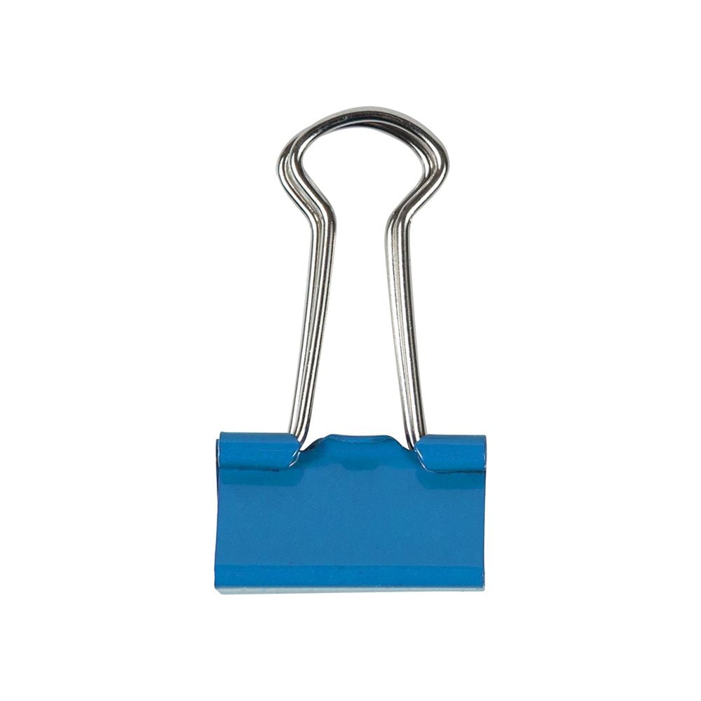 JAM Paper Office Clips, Blue, 4/Pack, Binder Clips & Paper Clips