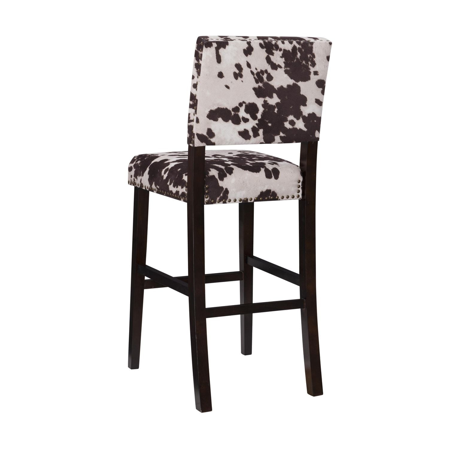 Noah Brown Cow Print Bar Stool