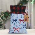 thumbnail image 6 of Color Matching Linen Bundle Mouth Gift Bag Can Be Used For Daily Small Items Nautical Theme Thin Ribbon Bow Pattern Small, 6 of 8