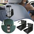 thumbnail image 2 of 2 Pcs Porte-Gobelet Pliant Universel Réglable pour Voiture Van Bateau Noir, 2 of 8