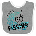 thumbnail image 3 of Inktastic Let's Go Fishing Boys or Girls Baby Bib, 3 of 4