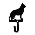 thumbnail image 2 of Metal Wall Hook with German Shepherd Accent, Small, Black, 2 of 3