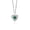 White Gold, variant on PAENENPH 14K Gold Heart-shaped Emerald Clavicle Necklace, The Perfect Emerald Pendant Symbol of Love and Devotion