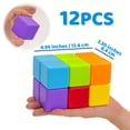 thumbnail image 4 of Bloques de construcción magnéticos Pairez Toys, cubos grandes, 12 unidades, 4 of 7