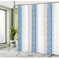 thumbnail image 4 of Ambesonne Rose Shower Curtain, Victorian Motifs Classical Art, 69"Wx70"L, Sea Blue, 4 of 4