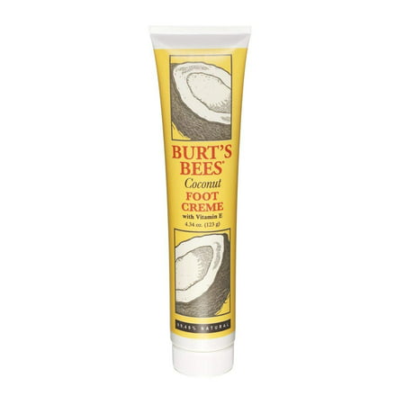 Burt's Bees Coconut Foot Cream - 4.34 Ounce Tube (Best Foot Cream For Dry Skin)
