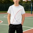 thumbnail image 2 of WAVSUF Boys Cotton T-Shirt Crew Neck Short Sleeve Classic Fit Kids Trendy Casual Summer Tee White Size 12, 2 of 9