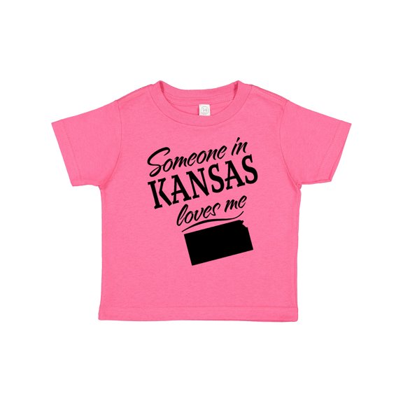 Inktastic Someone in Kansas Loves Me Boys or Girls Toddler T-Shirt