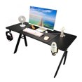 thumbnail image 1 of Computer Desk, Stable Non Slip Spacious Wear Resistant Computer Table with Water Cup Holder for Work, 1 of 7