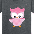 thumbnail image 4 of Inktastic Cute Pink Spring Owl Youth T-Shirt, 4 of 5