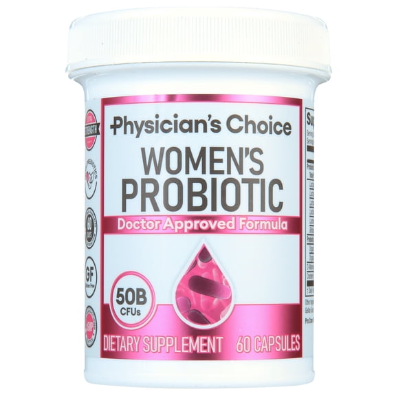 Physician’s Choice Women’s Probiotic with Prebiotic and Cranberry Fruit Powder, 50 Billion CFU, 60 Count