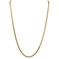 thumbnail image 3 of Auriga Fine Jewelry 14K Yellow Gold 3 mm Silky Herringbone Chain Necklace for Women 24", 3 of 6