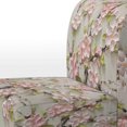 thumbnail image 4 of Designart "Blossom Impasto Apple I" Pink Apple Blossom Upholstered Accent Chair - Traditional Arm Chair For Bedroom, 4 of 5