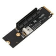 thumbnail image 3 of NGFF/M.2 à PCI-E X4 Adaptateur d'Extension Carte NGFF/M.2 à PCI-E Support de Carte Riser 2260/2280 M.2 SSD Module Slot avec Indicateur LED pour l'Exploitation Minière, 3 of 8